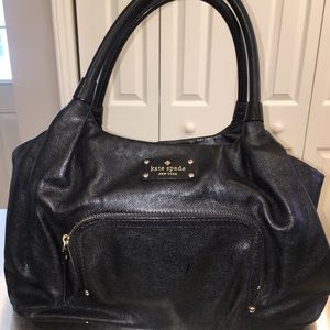 Kate Spade Black Leather Shoulder Bag